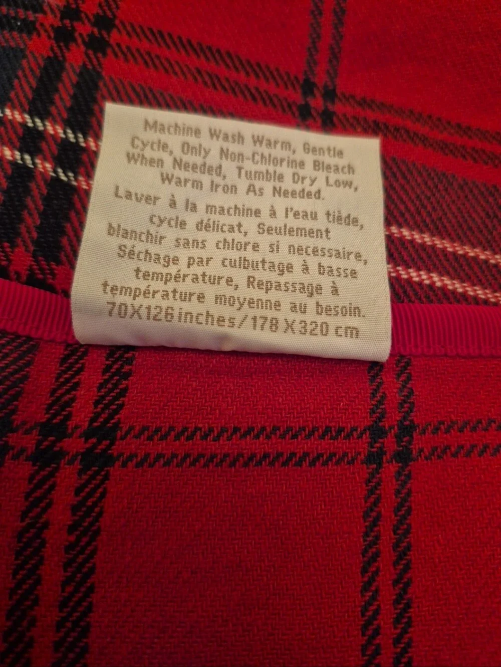 Williams Sonoma classic tartan